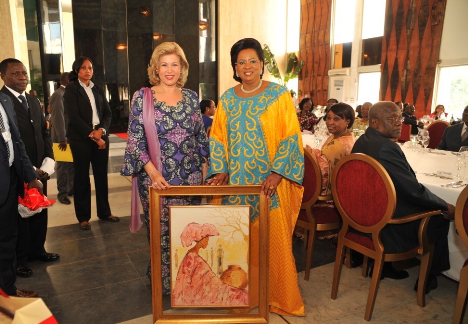 First Ladies of Côte d'Ivoire and Mali