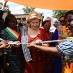 Mme Dominique Ouattara a inauguré un jardin d'enfants portant son nom à Zouhan-Hounien