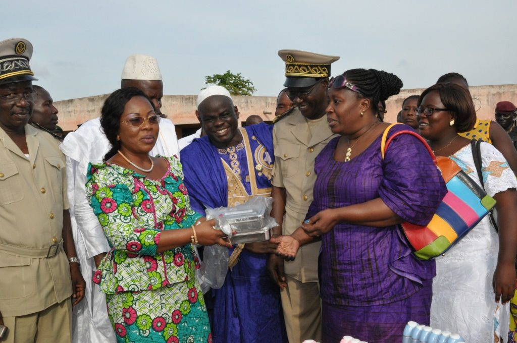 First Lady Dominique Ouattara gave gifts to all social strata and Boundiali Dikodougou