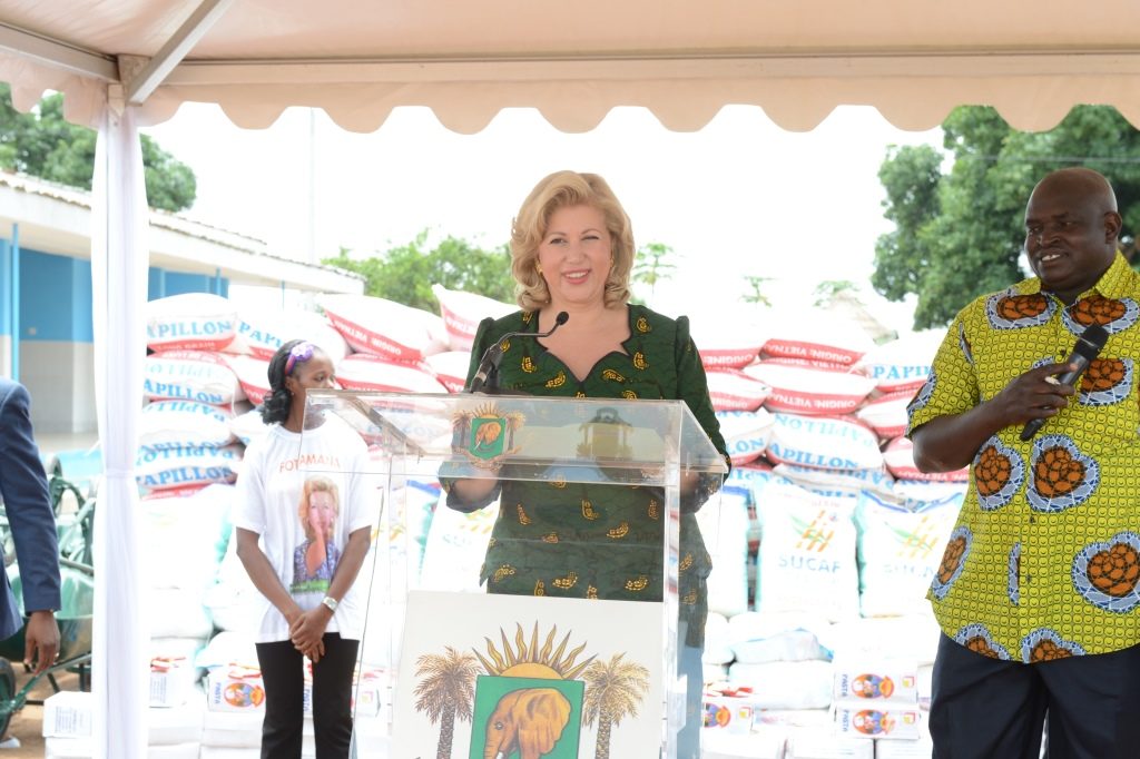 La Première Dame, Mme Dominique Ouattara a rendu un hommage au Ministre d'Etat Amadou Gon Coulibaly