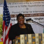 Anne Desirée Ouloto, Vice -President of the CIM (Inter-Ministerial Committee) represented Mrs. Dominique Ouattara at the ceremony