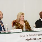 First Lady Dominique Ouattara shows the efforts of Côte d' Ivoire