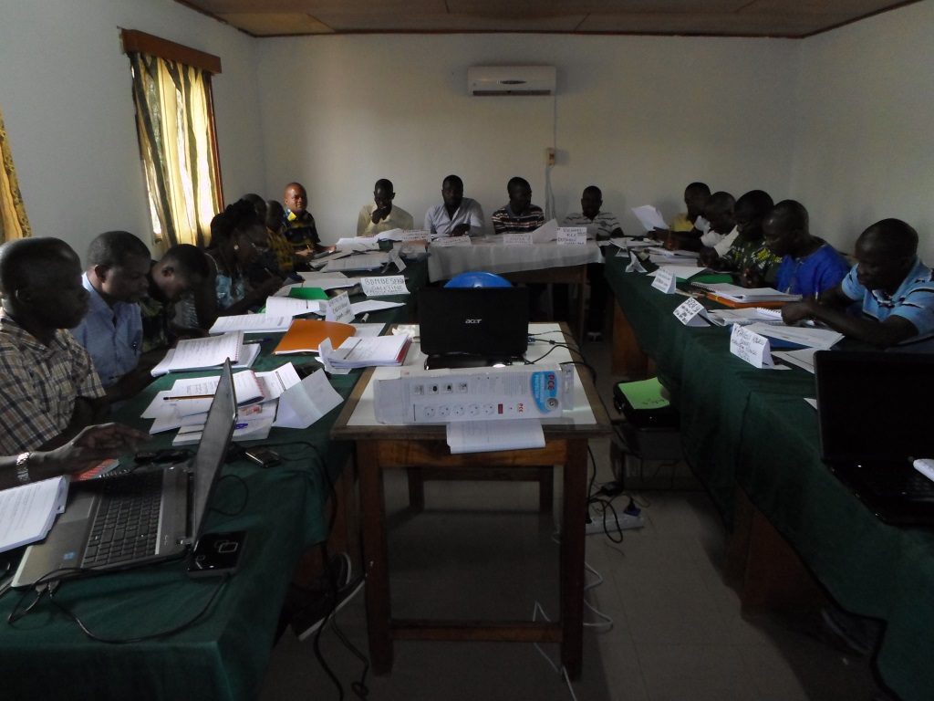 A view of the training room
