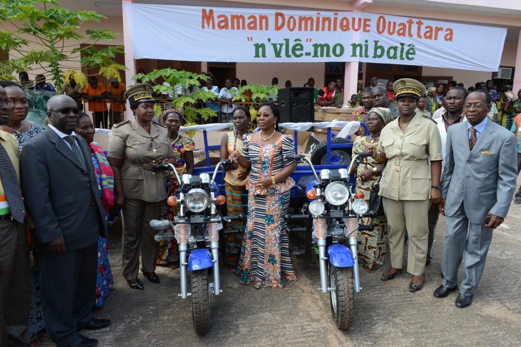 The emissary of Mrs. Dominique Ouattara stressed economic nature of the donations from the First Lady