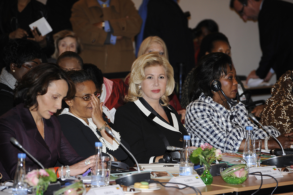 Mrs. Dominique Ouattara during the Summit of First Ladies against violence against women in conflict