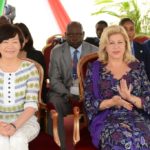 Mmes Dominique Ouattara et Abe Akie ont salué l'intiative du groupe scolaire