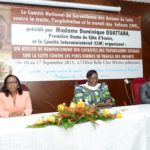 Mme Anne Désirée Ouloto vice-présidente du CIM a encouragé les séminaristes à s'investir dans la lutte contre le travail des enfants