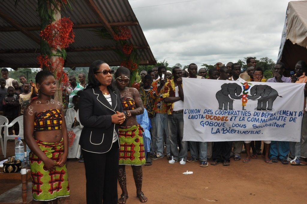 Mme Yao Patricia Sylvie a traduit le message de la Première Dame aux populations de Goboué