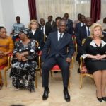 Dominique Ouattara présente les condoléances du couple présidentiel