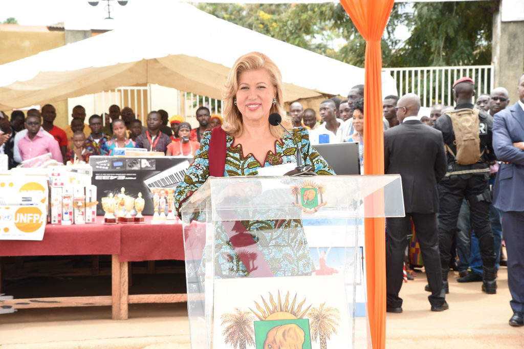 First Lady Dominique Ouattara Spoils Winners