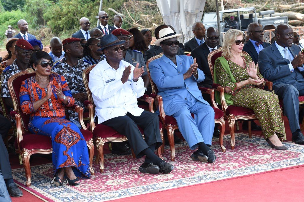 The Presidential couple offered numerous donations in Henri Konan Bédié’s native village