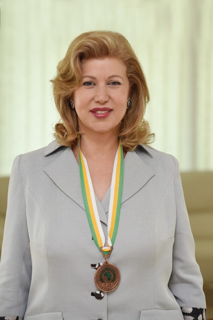 La Première Dame célèbre l’équipe Nationale féminine de foot