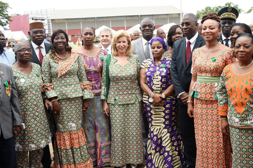 The First Lady Dominique Ouattara spoke of the importance of education Many members of the MENET’s staff have been decorated by their ministry