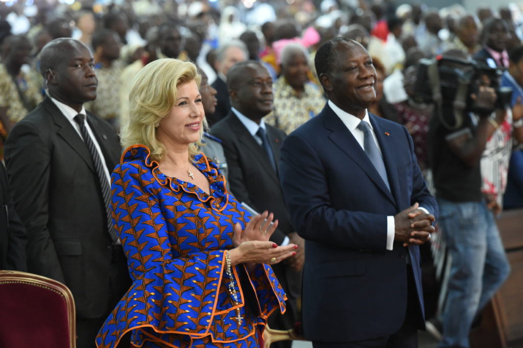 Le couple Présidentiel apporte son soutien au  Cardinal Jean-Pierre Kutwa