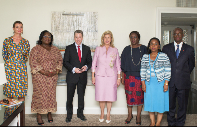 Several personalities received by Dominique Ouattara in Washington