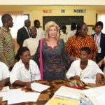 Dominique Ouattara offre des dons d’une valeur de 11 millions F CFA au centre de formation professionnelle  Leonardi  de Touba
