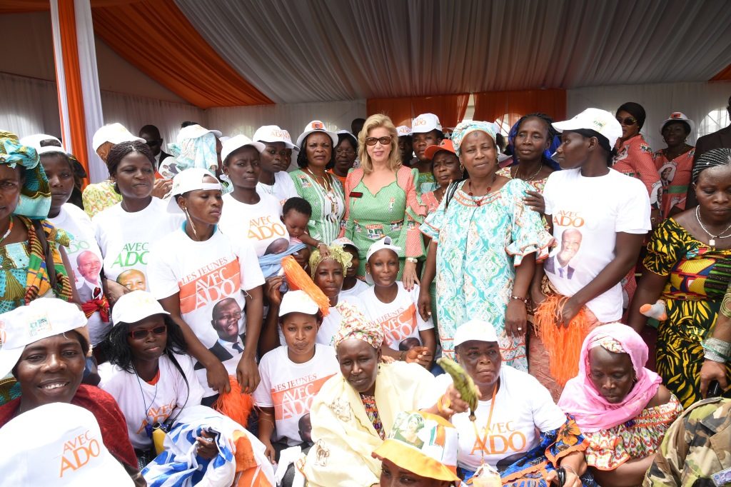 Mrs. Dominique Ouattara to trade and food sectors women: "With ADO, each Ivorian will benefit the future progress"