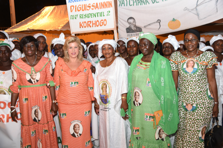 Dominique Ouattara met les femmes en mission pour la victoire d’ADO