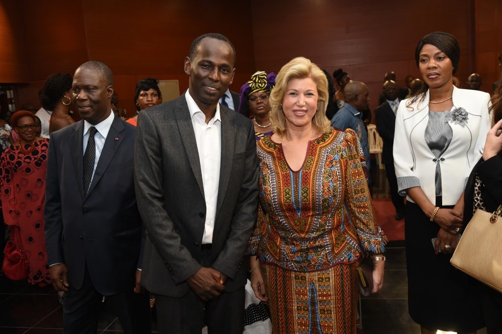 First Lady Dominique Ouattara Supports African Comedians