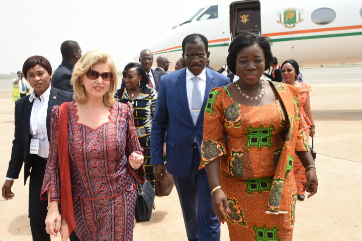 Dominique Ouattara Guest of Ghana First Lady