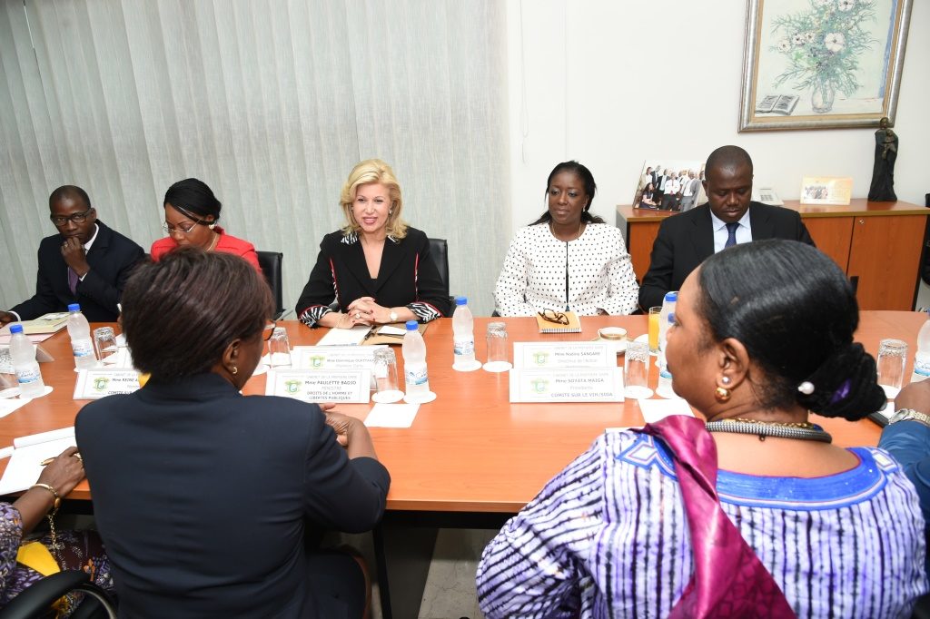 Dominique Ouattara held a discussion with the Committee on the Protection of the Rights of People Living With HIV/AIDS (PLHIV) of the African Commission on Human and Peoples' Rights.