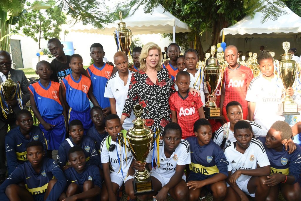 Dominique Ouattara Gives the Kick-off of the 9th edition of the Children of Africa Tournament