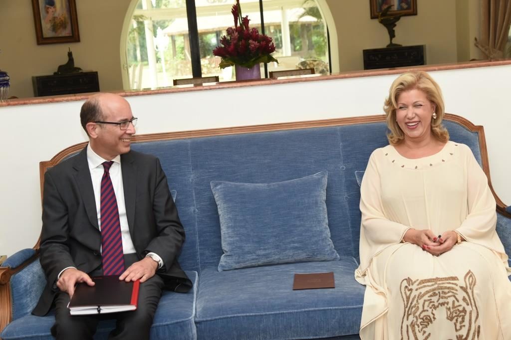 First Lady Dominique Ouattara Exchanges with the New President of the World Cocoa Foundation