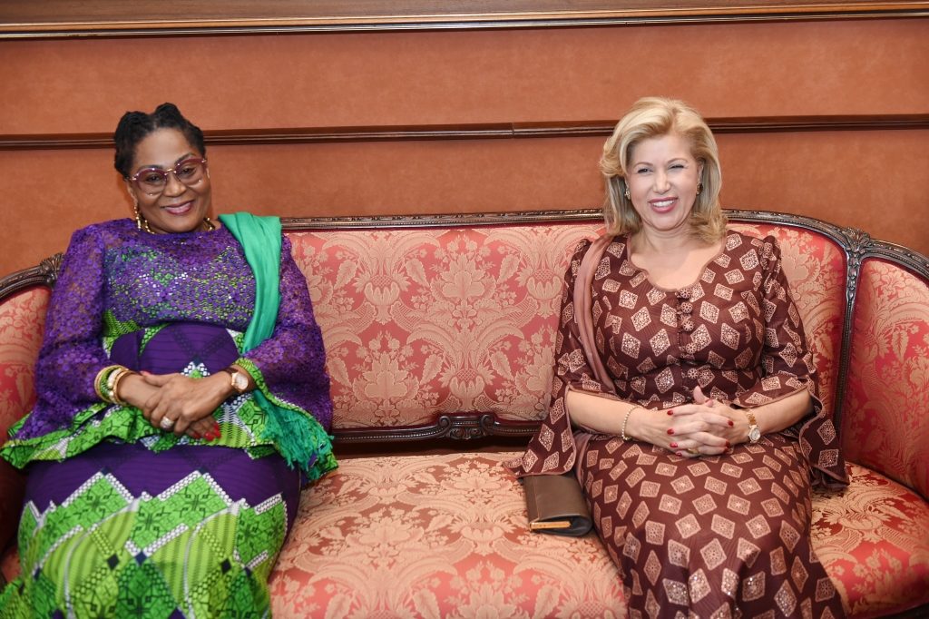The First Lady, Lordina Dramani Mahama arrived in Côte d’Ivoire for a 48-hour working visit