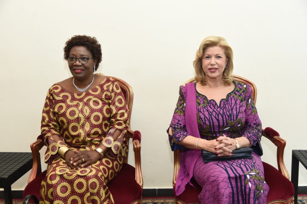 The First Ladies of Côte d'Ivoire and Central African Republic chair the event