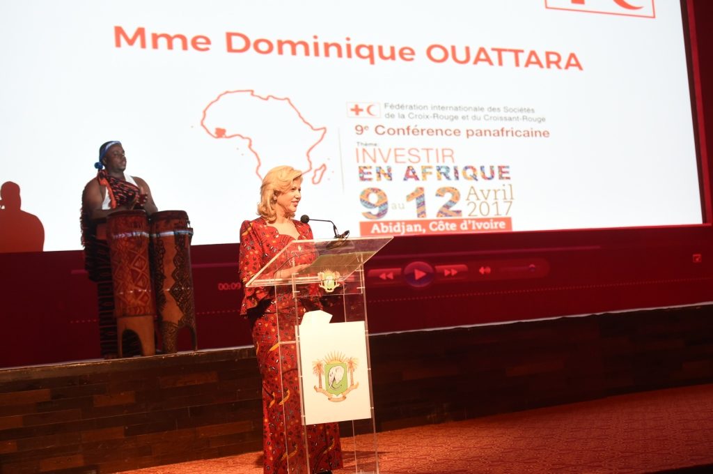 The First Lady, Dominique Ouattara Supports the Opening Ceremony