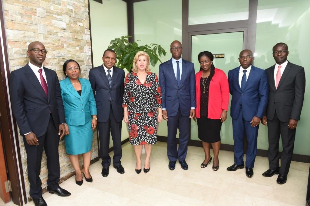 La Première Dame, Dominique Ouattara échange avec le Ministre Jean-Claude Kouassi  sur les actions prioritaires