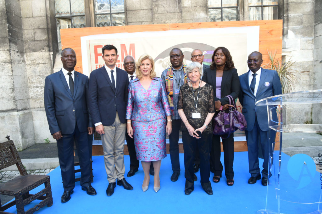 Dominique Ouattara Alongside Ivorian Craftsmen