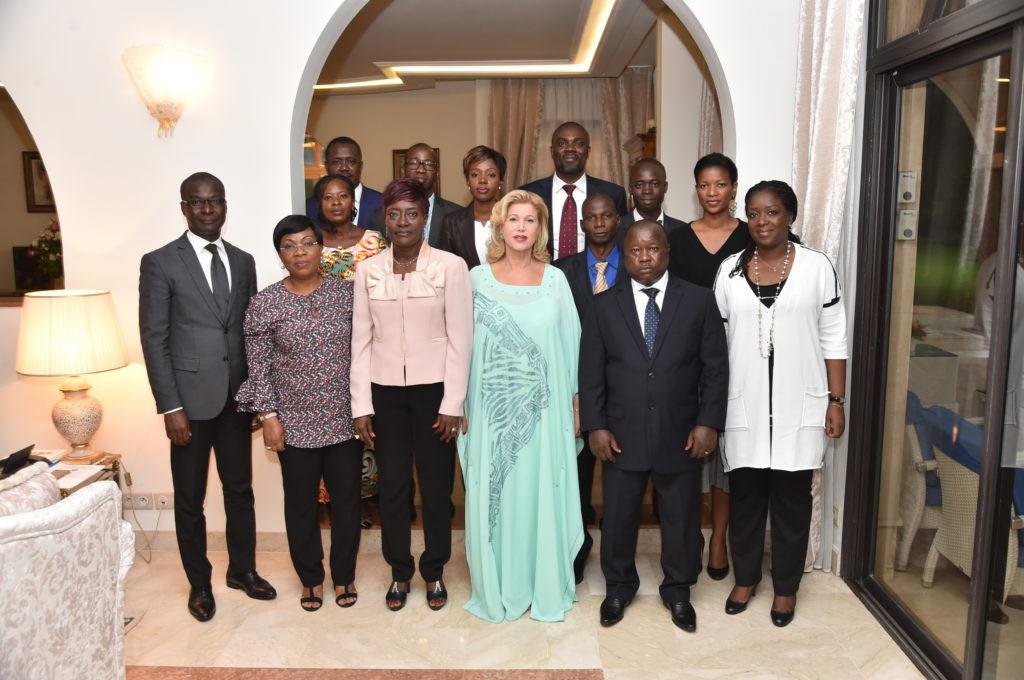 The First Lady meets with the staff of the Children’s center of Soubré