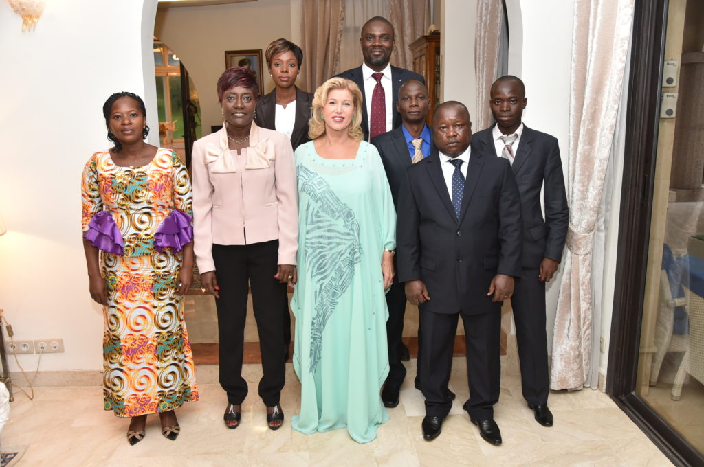 The First Lady meets with the staff of the Children’s center of Soubré