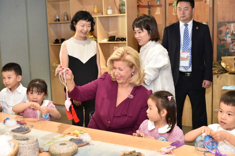 The First Lady visits the Youth Technology and Culture Center